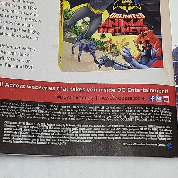 Convergence Justice League 2 DC Comics 2015 FN Mark Buckingham Cover A - Picture 8 of 15